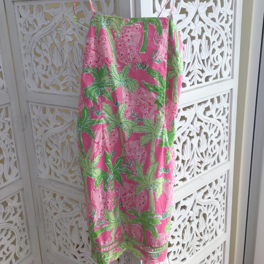Lilly Pulitzer Flamingo Pink Taboo summer dress.